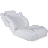 Luxury Recliner Sport High Back Captains Chair Boat Seat with flip up armrests - White Luxury Recliner Sport High Back Captains Chair Boat Seat with flip up armrests - White