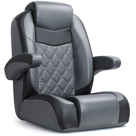 Luxury Recliner Sport High Back Captains Chair Boat Seat with flip up armrests Kaiser Boating Australia