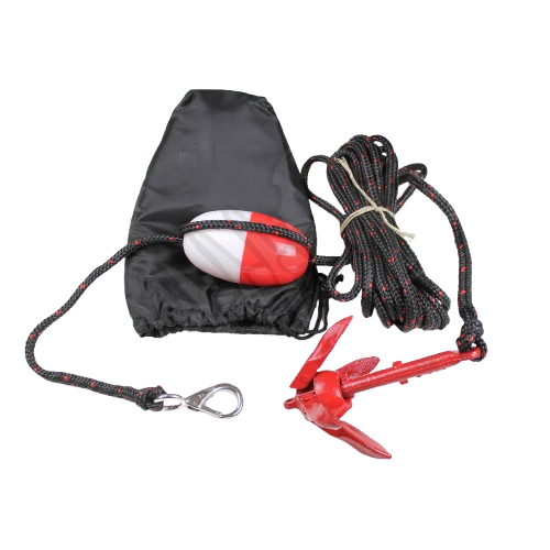 Small 0.7kg Folding Grapnel Lockable Anchor Kit for Kayak, Jet Ski, PWC & boat