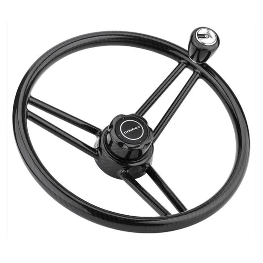 Gomexus Boat Steering Wheel 100% 3K Carbon Fiber 13.5"