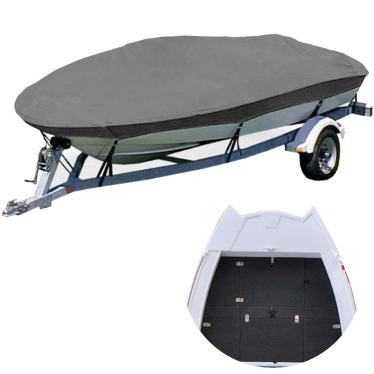 NEW Premium DuraPoly Range Wide Front Open Fishing Boat, Tinnie Covers - Light Grey