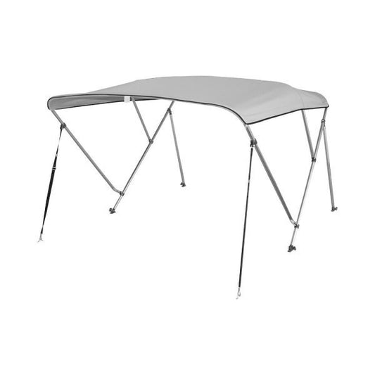 3 Bow Bimini Top Boat Canopy - Light Grey