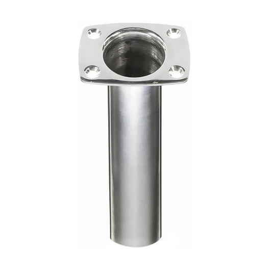 316 Marine Grade Stainless Steel Straight Flush Mount Fishing Rod Holder