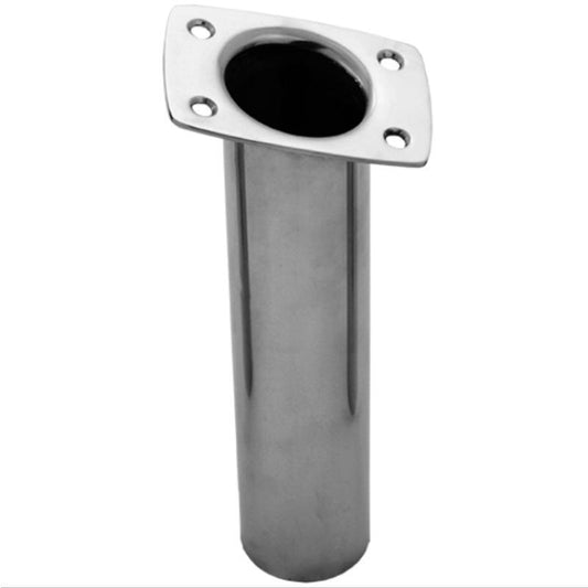 316 Marine Grade Stainless Steel 15 Degree Flush Mount Fishing Rod Holder