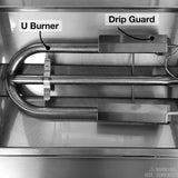 Portable 316 Marine Grade Stainless Steel BBQ with Windows, Tray & 1lb Bottle Adapter Portable 316 Marine Grade Stainless Steel BBQ with Windows, Tray & 1lb Bottle Adapter