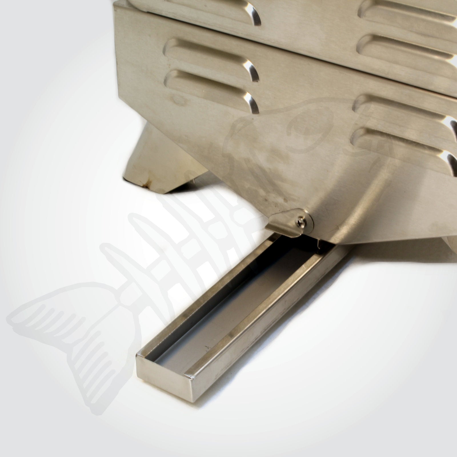 Portable 316 Marine Grade Stainless Steel BBQ with Windows, Tray & 1lb Bottle Adapter Portable 316 Marine Grade Stainless Steel BBQ with Windows, Tray & 1lb Bottle Adapter