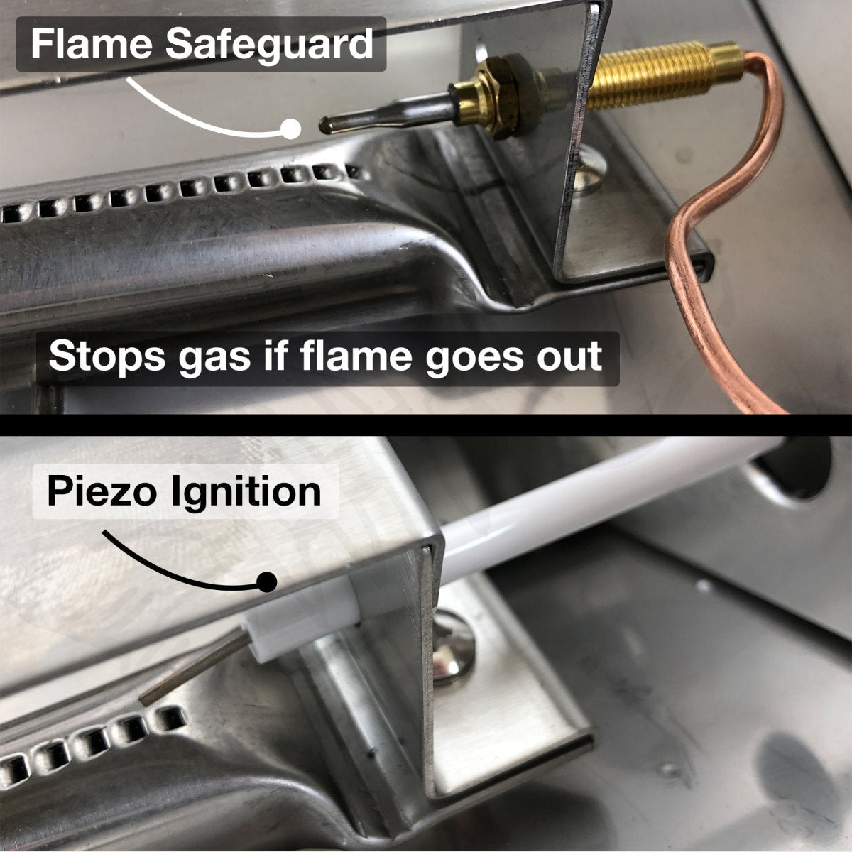 Portable 316 Marine Grade Stainless Steel BBQ with Windows, Tray & 1lb Bottle Adapter Portable 316 Marine Grade Stainless Steel BBQ with Windows, Tray & 1lb Bottle Adapter