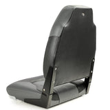 Deluxe Pro V High Back Marine Grade Vinyl Black/Charcoal Boat Seat Kaiser Boating Australia