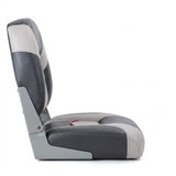 Deluxe Pro III Low Back Marine Grade Vinyl Grey/Charcoal Boat Seat Kaiser Boating Australia