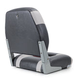 Deluxe Pro III Low Back Marine Grade Vinyl Grey/Charcoal Boat Seat Kaiser Boating Australia