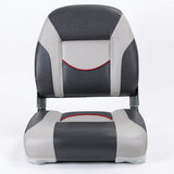 Deluxe Pro III Low Back Marine Grade Vinyl Grey/Charcoal Boat Seat Kaiser Boating Australia