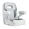 Luxury Recliner Sport High Back Captains Chair Boat Seat with fixed armrests - Grey/Charcoal