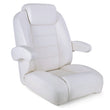 Luxury Recliner Sport High Back Captains Chair Boat Seat with flip up armrests - White Kaiser Boating Australia