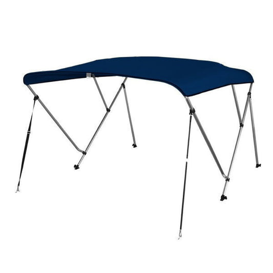 Extra Long 3 Bow Bimini Top Boat Canopy - Navy Blue
