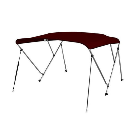 3 Bow Bimini Top Boat Canopy - Burgundy