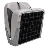 28oz Marine Grade Vinyl Folding Light Grey / Charcoal Boat Seat