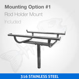 316 Marine Grade Portable BBQ - COMPLETE SET - RAIL MOUNT Mounting Rack, Bag & Cover