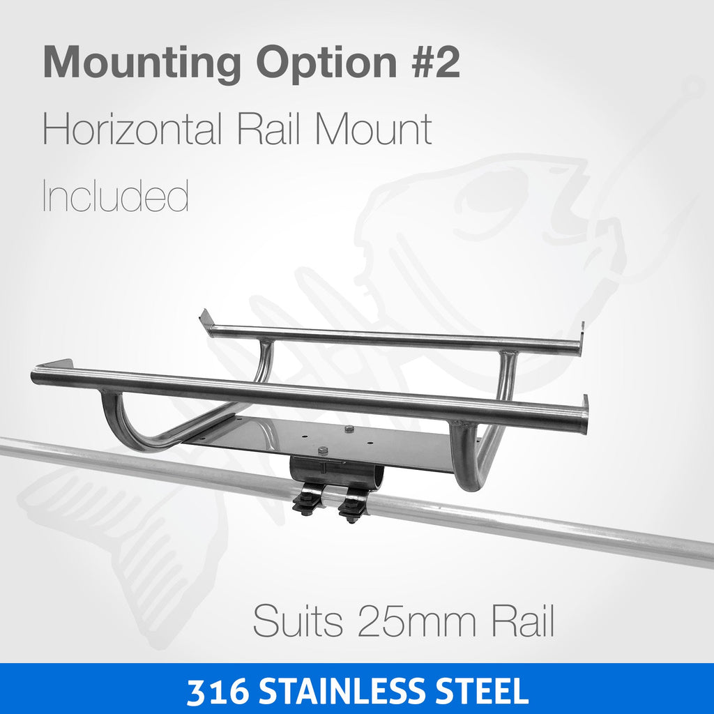 316 Marine Grade Portable BBQ - COMPLETE SET - RAIL MOUNT Mounting Rac ...