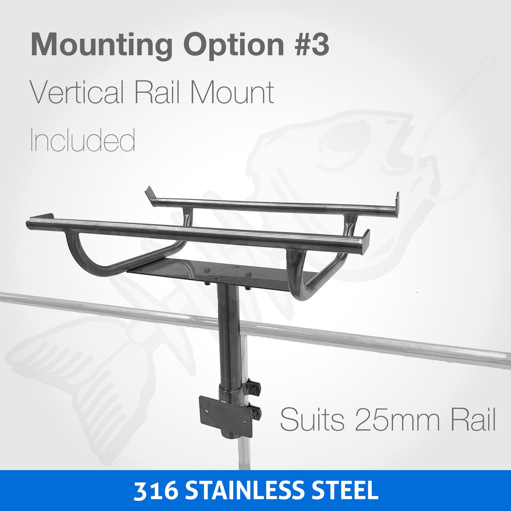 316 Marine Grade Portable BBQ - COMPLETE SET - RAIL MOUNT Mounting Rac ...