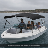 Low Profile Bimini Top | 1.8m Length | 85cm Height | Suits Ski & Speed Boats