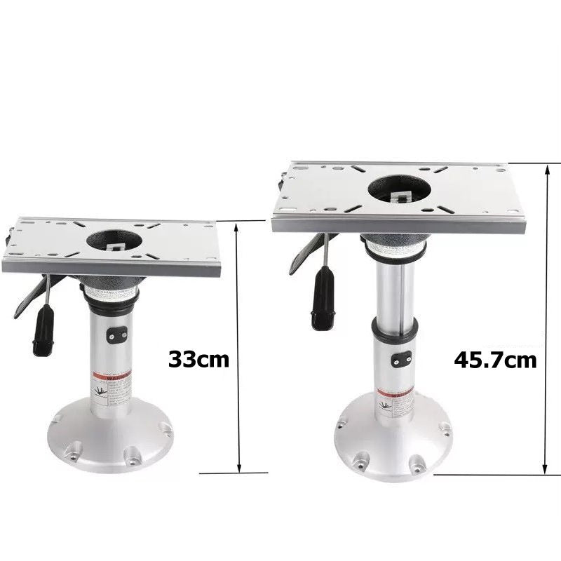 Heavy Duty Boat Pedestal Air Ride Height Adjustable 330mm - 457mm With Slide & Swivel