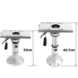 Heavy Duty Boat Pedestal Air Ride Height Adjustable 330mm - 457mm With Slide & Swivel