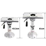 Heavy Duty Boat Pedestal Air Ride Height Adjustable 432mm - 610mm With Slide & Swivel
