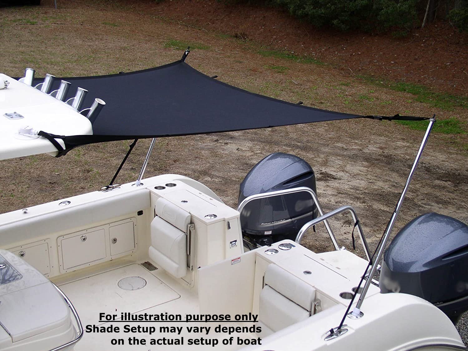 Universal T-Top Extension Bimini Tops For Boats Sun Shade