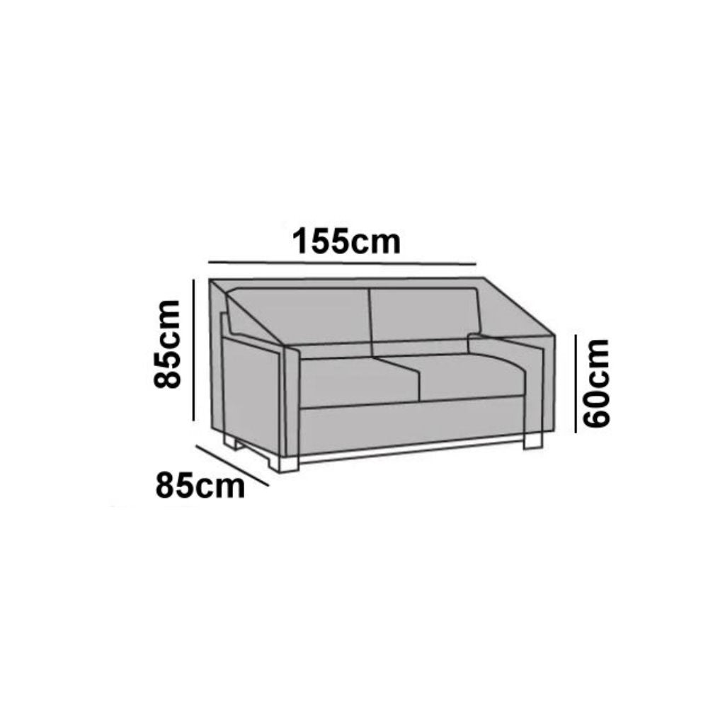 Premium 85 x 155 x 60-85cm 2 Seater Sofa Outdoor Furniture Cover