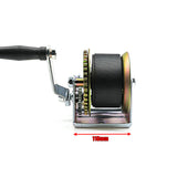2500LBS Hand Winch Synthetic Strap 2-Speed Manual Car Boat Trailer 4WD Kaiser Boating Australia
