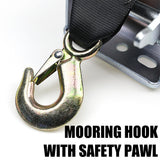 2500LBS Hand Winch Synthetic Strap 2-Speed Manual Car Boat Trailer 4WD Kaiser Boating Australia