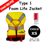 Level 100 Triton PFD Type 1 Foam Life Jacket - Child Extra Small